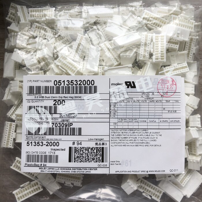 30pcs   Ŀ 51353-2000 513532000 20PIN  ̽